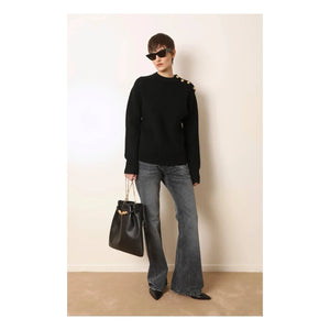 Laurence Bras - Wool Bobbin Sweater | Black