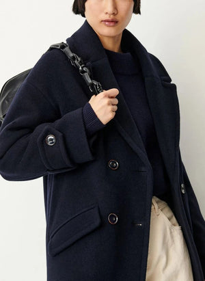 Sessùn - Mia Wool Coat | Navy
