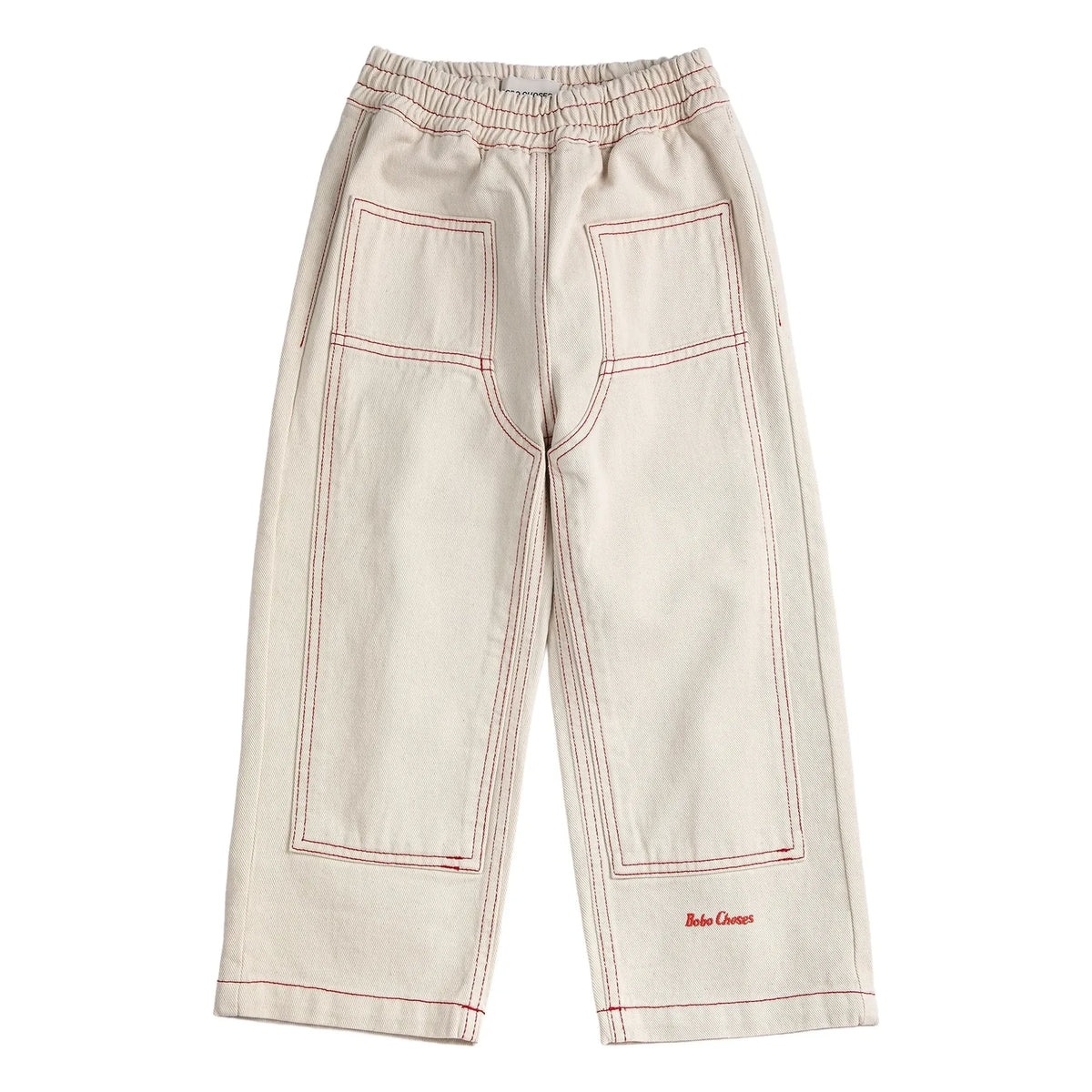 Bobo Choses - Organic Cotton Twill Panelli Pants | White