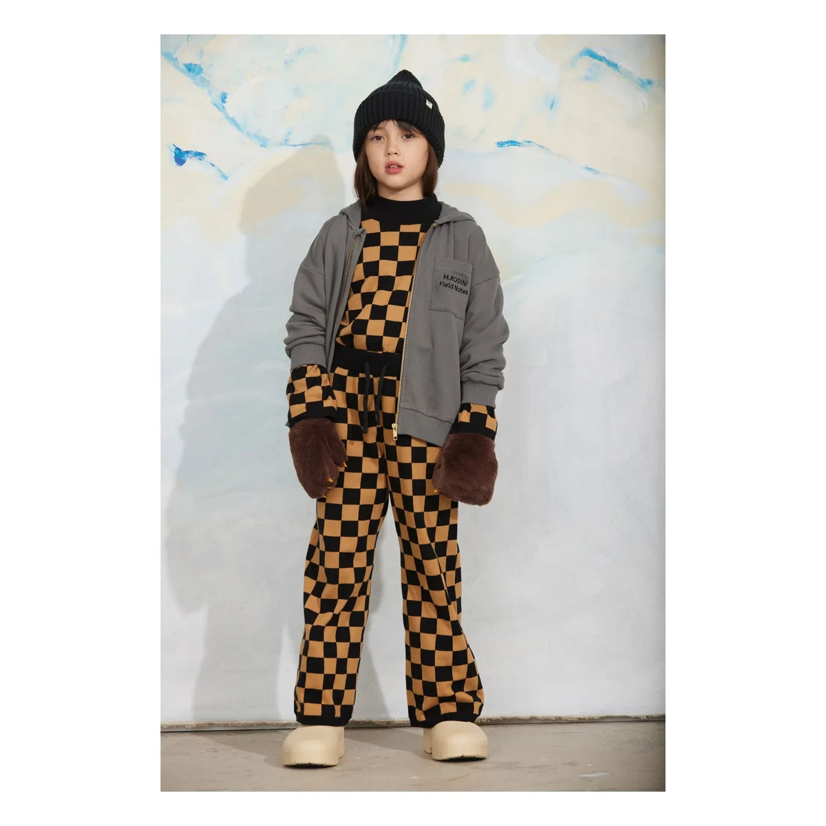 Mini Rodini - M.Rodini Zip-up Sweatshirt Organic Cotton | Grey