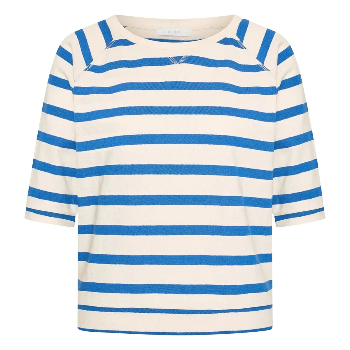 By Bar - Marinière Neva Organic Cotton T-shirt | Azure Blue