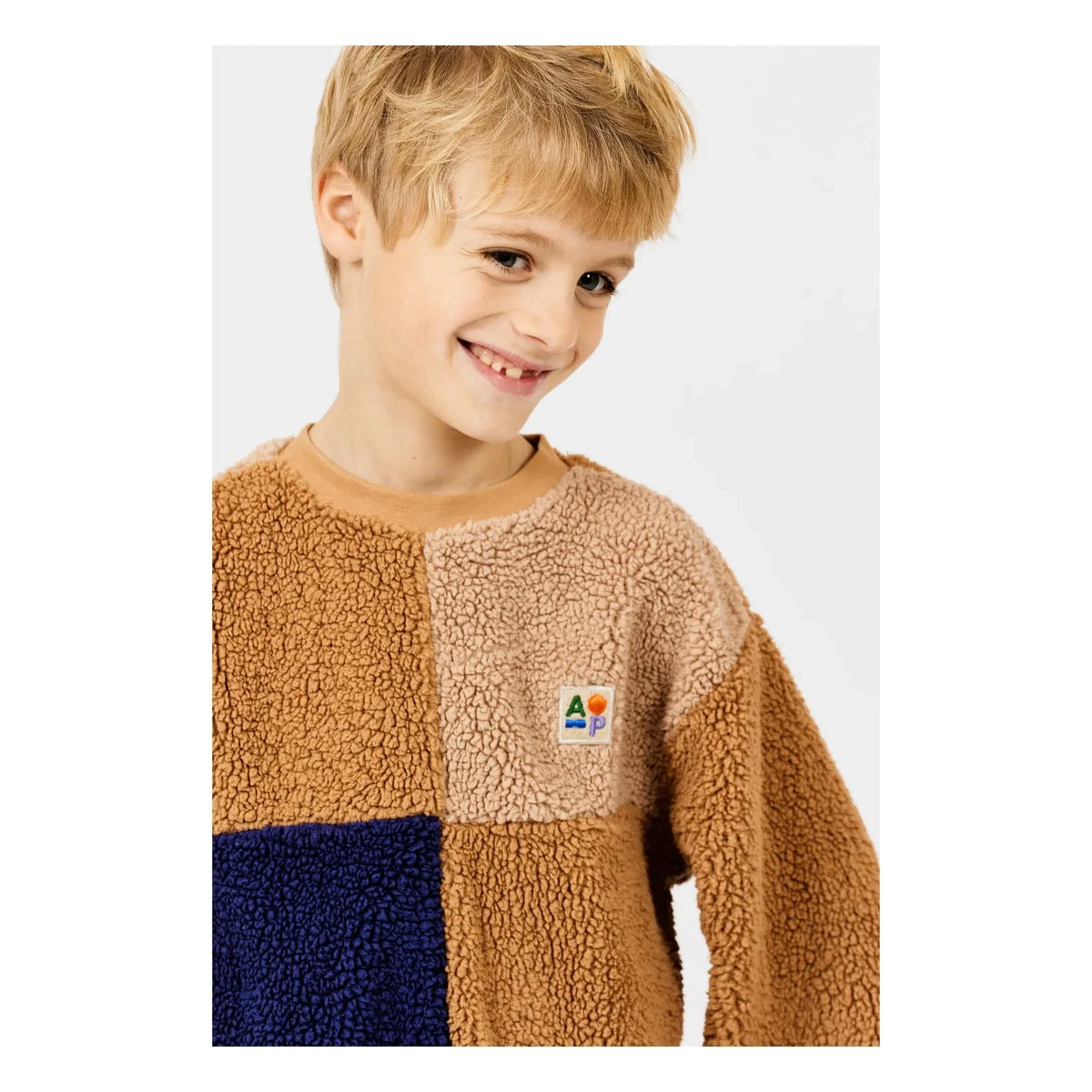 Arsène et Les Pipelettes - Patchwork Sweatshirts | Camel