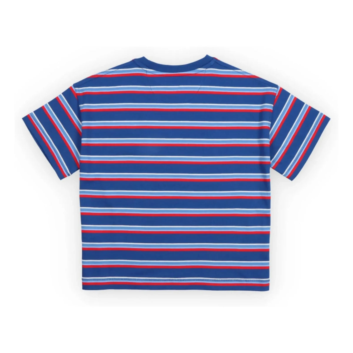 the new society - Striped Ciclan T-Shirt | Blue