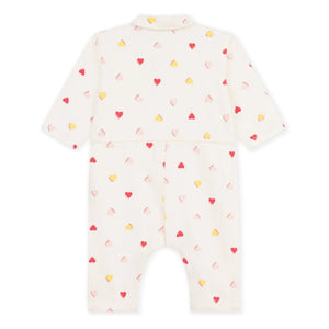 Petit Bateau - Combination Hearts | Ecru