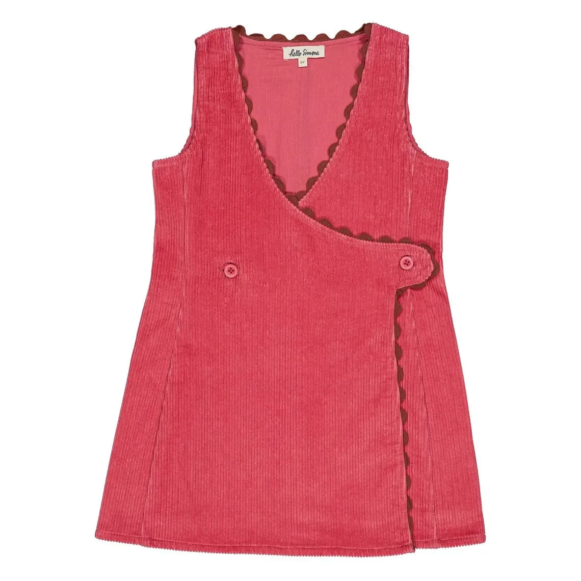 Hello Simone - Claudia Corduroy Dress | Pink