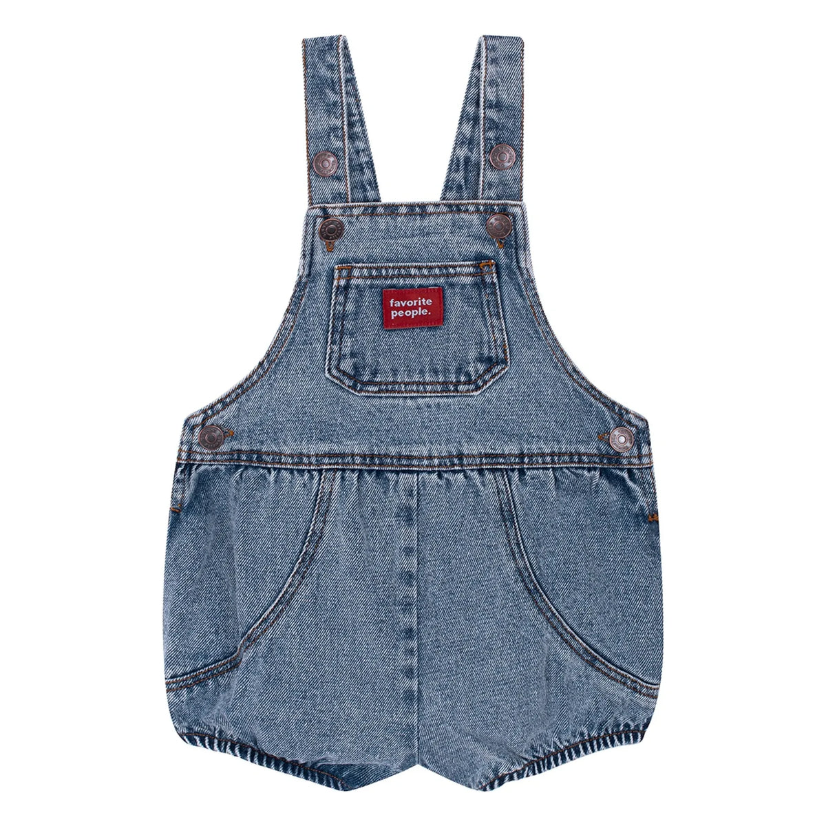 Favorite People - Old Denim Overalls | Blue