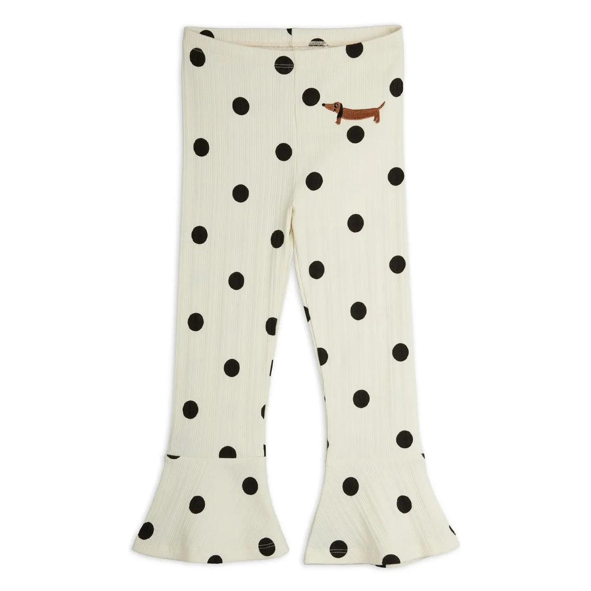 Mini Rodini - Organic Cotton Spanish Flare Pants | Ecru