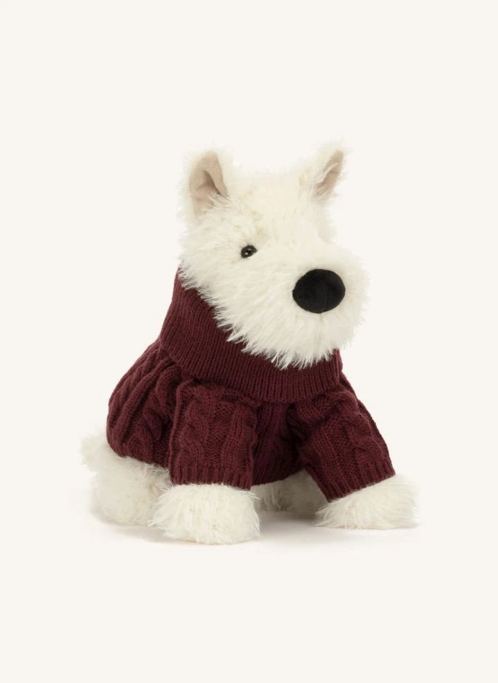 Jellycat - Munro Scottie Dog "Winter Sweater" Plush