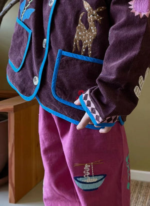 SISSEL EDELBO - Oda Organic Cotton Pants - Kids Collection | Fuchsia