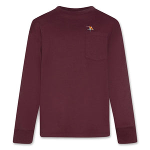 AO76 - Finley Flip Recycled Cotton T-Shirt | Burgundy
