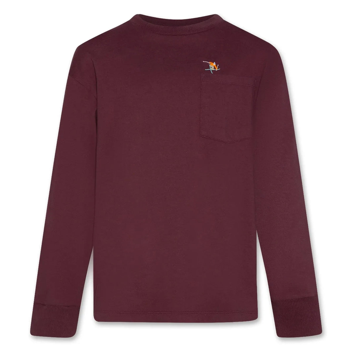 AO76 - Finley Flip Recycled Cotton T-Shirt | Burgundy