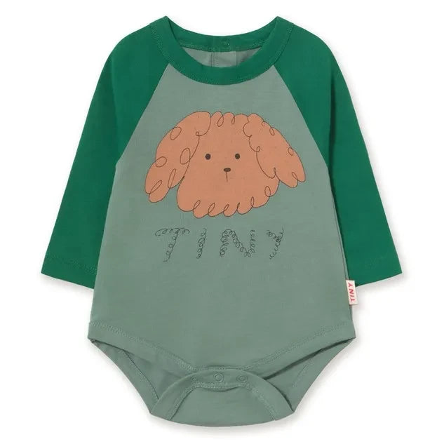 Tinycottons - Organic Cotton Dog Romper | Green