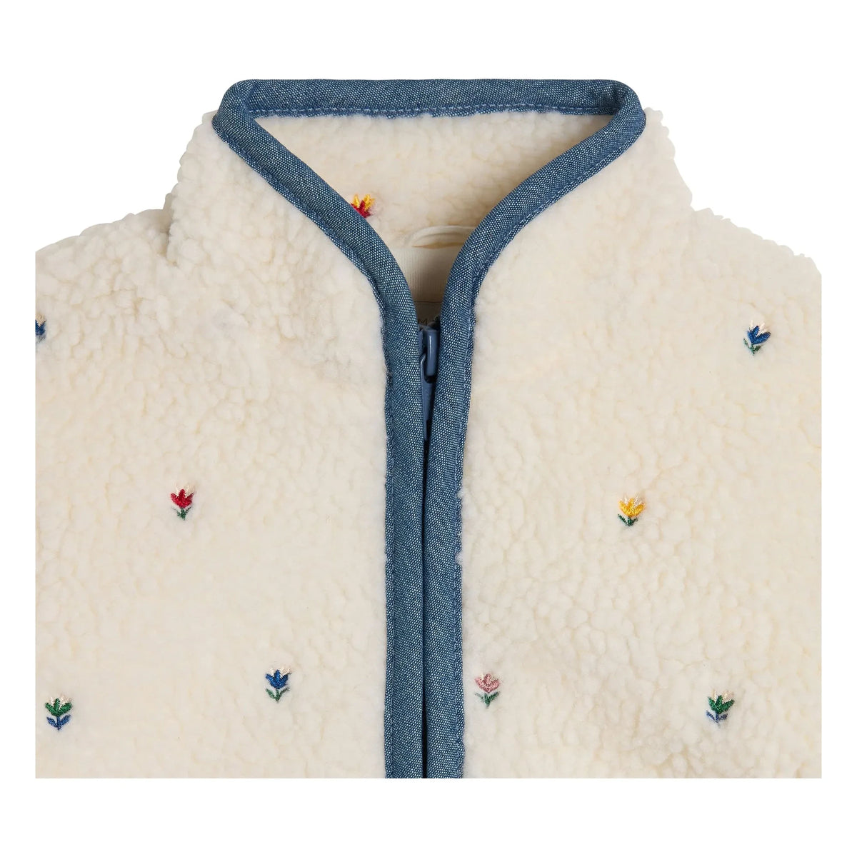 Stella McCartney Kids - Floral Sherpa Jacket | Ivory