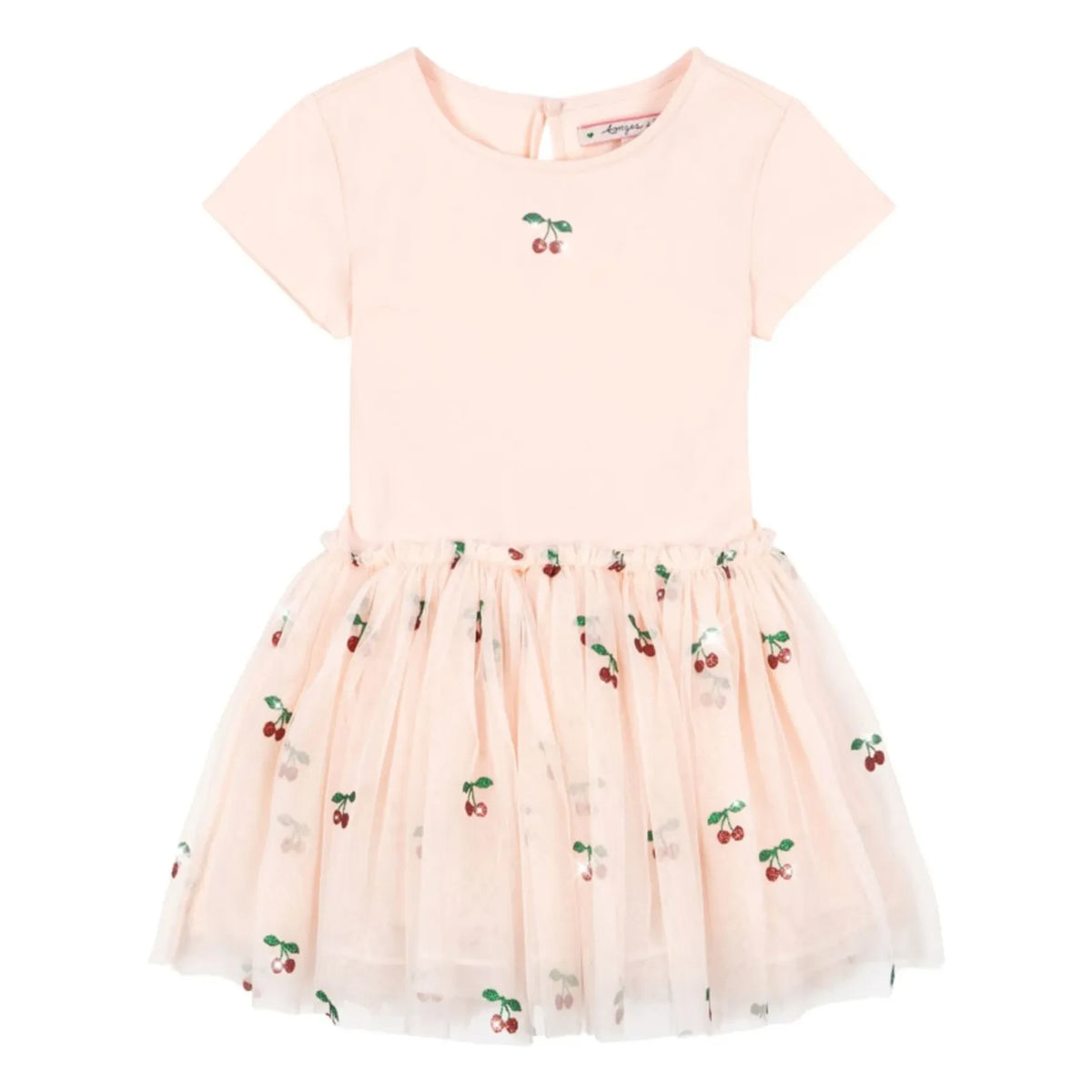 Konges Sløjd - Ballerina Cherries Tulle Dress | Pink