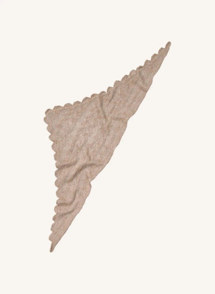 Becksöndergaard - Opany Wool Triangle Shawl | Brown