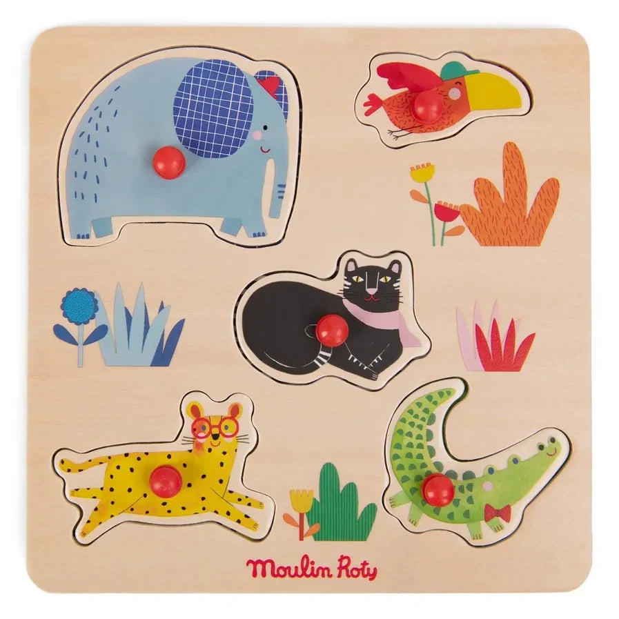 Moulin Roty - Animal Stacking Puzzle - Les Toupitis