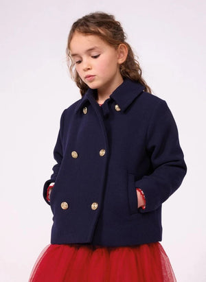 Petit Bateau - Wool peacoat | Navy