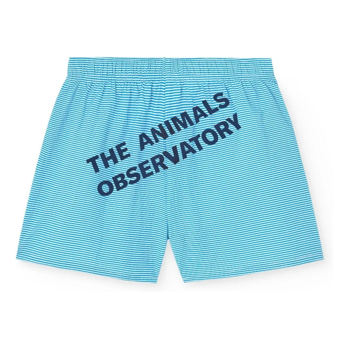 The Animals Observatory - Striped Gavial Shorts | Blue