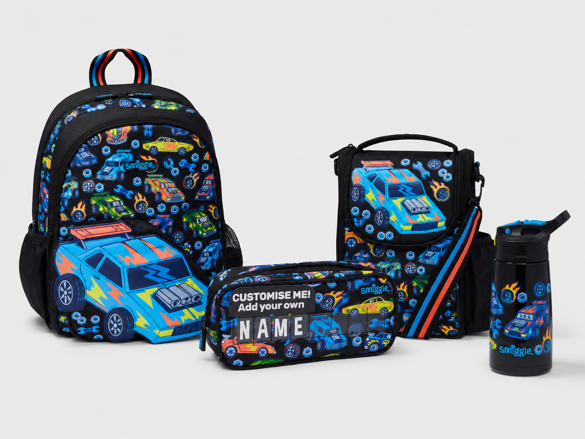 Smiggle - Play Time 4-Piece Preschool Bag Set
