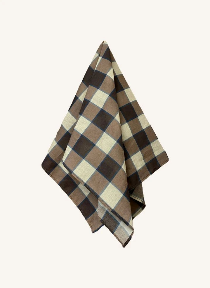 Fliink - Plaid Scarf | Brown
