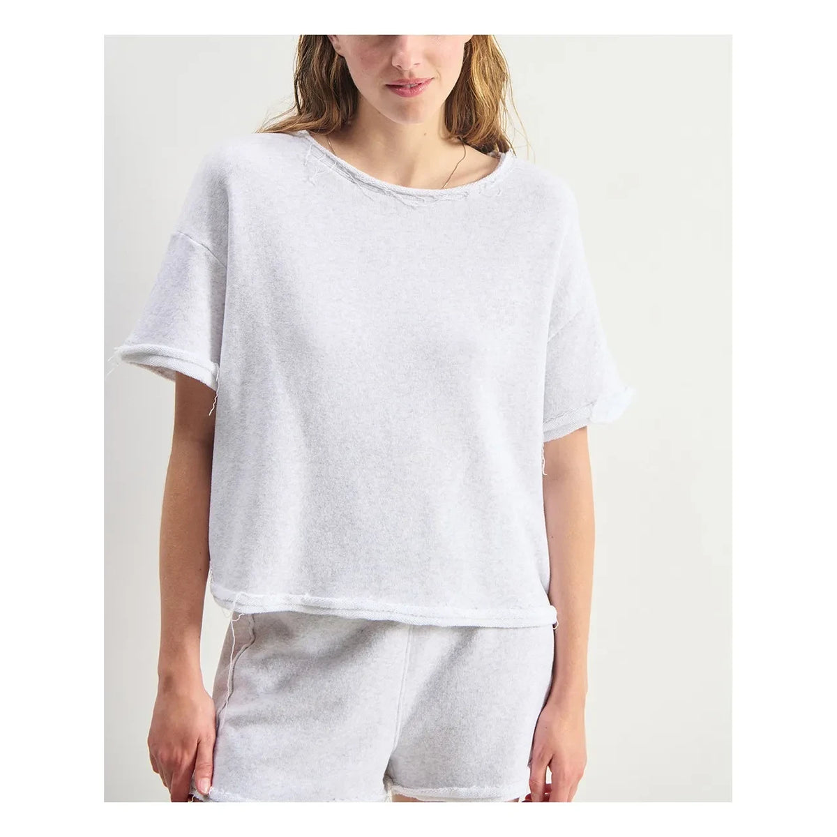 American Vintage - Atubay Cotton T-Shirt | Arctic blue