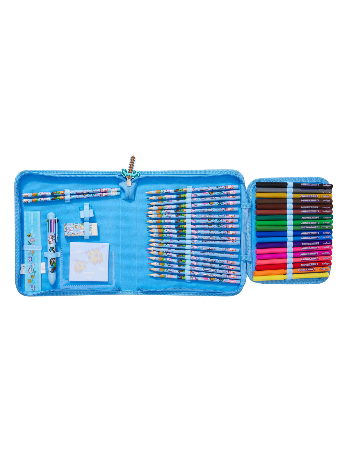 Smiggle - Minecraft Pencil Case and Stationery Set