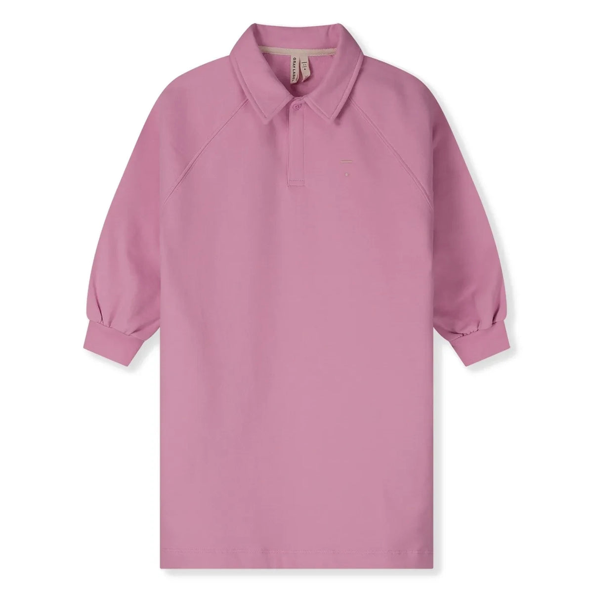 Gray Label - Organic cotton polo collar dress | Pink