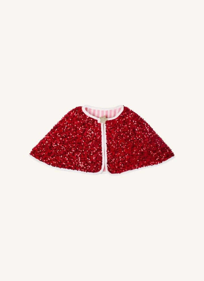 Rockahula Kids - Santa Sequin Cape | Red