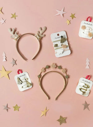 Rockahula Kids - 2-Pack Sparkly Snowflake Clip Set | Light Pink