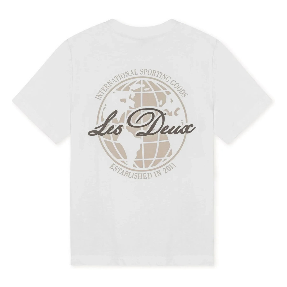 Les Deux - Globe Les Deux T-shirt Organic cotton | White