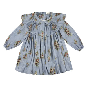 Morley - Zabel Floral Ruffled Dress | Light Blue