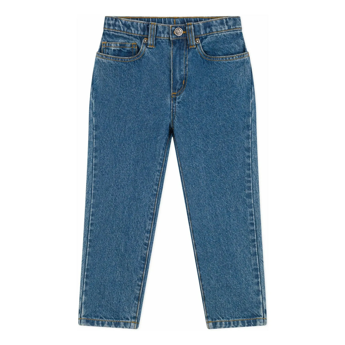 Petit Bateau - Plain Jeans Pants Made from Organic Cotton | Denim Blue