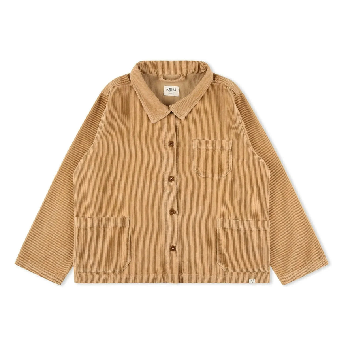 Matona - Organic Cotton Velvet Jacket | Camel