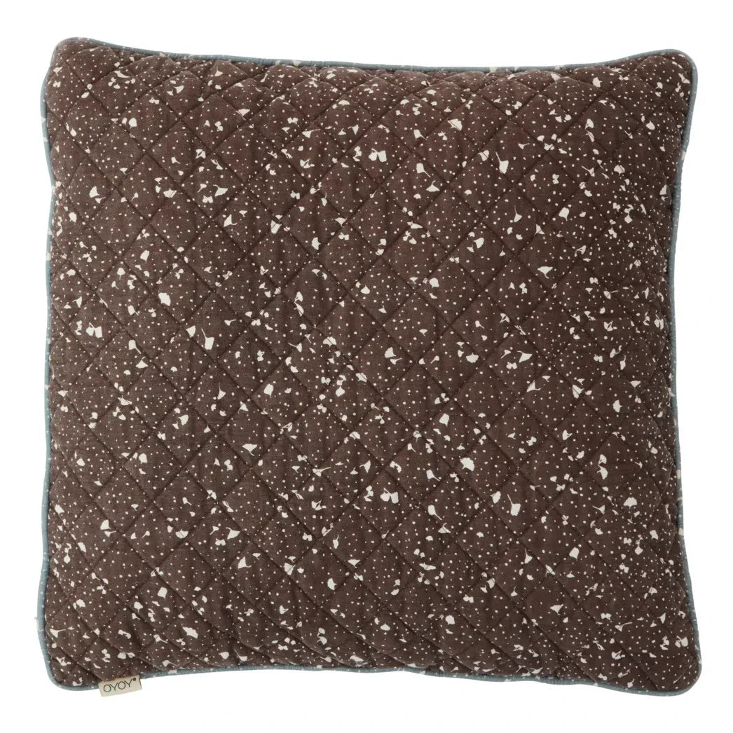 Oyoy - Aya Organic Cotton Quilted Pillow | Brown