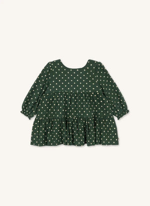 Konges Sløjd - Elin Polka Dot Dress, Organic Cotton | Green