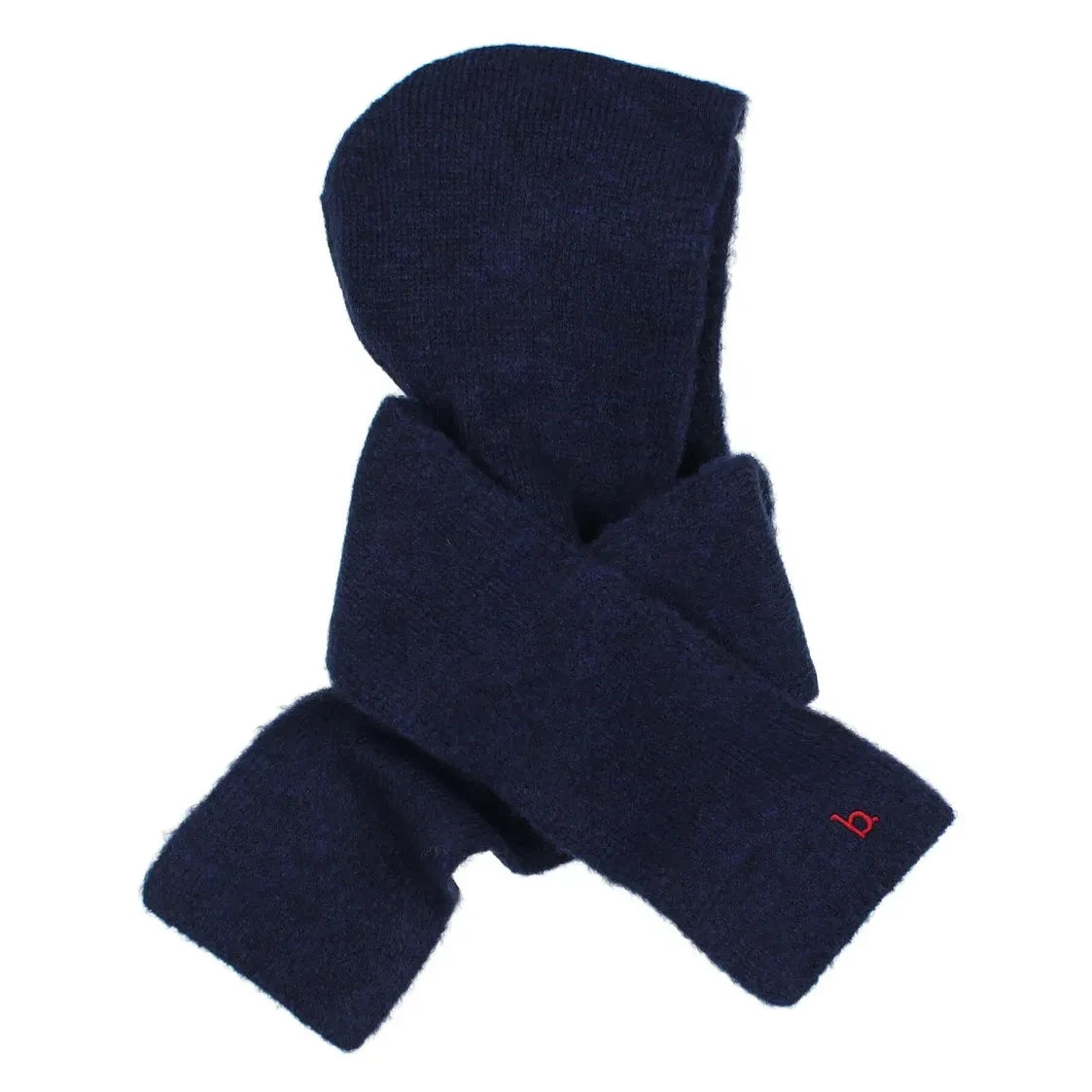 Búho - Girls' Beanie Scarf | Navy Blue