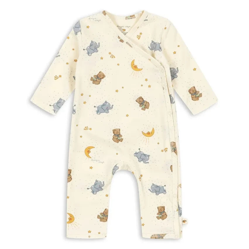Konges Sløjd - Organic Cotton Teddy Bear Romper | Cream