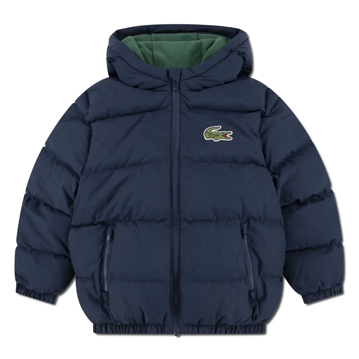 Lacoste - Recycled Fiber Logo Padded Jacket | Navy