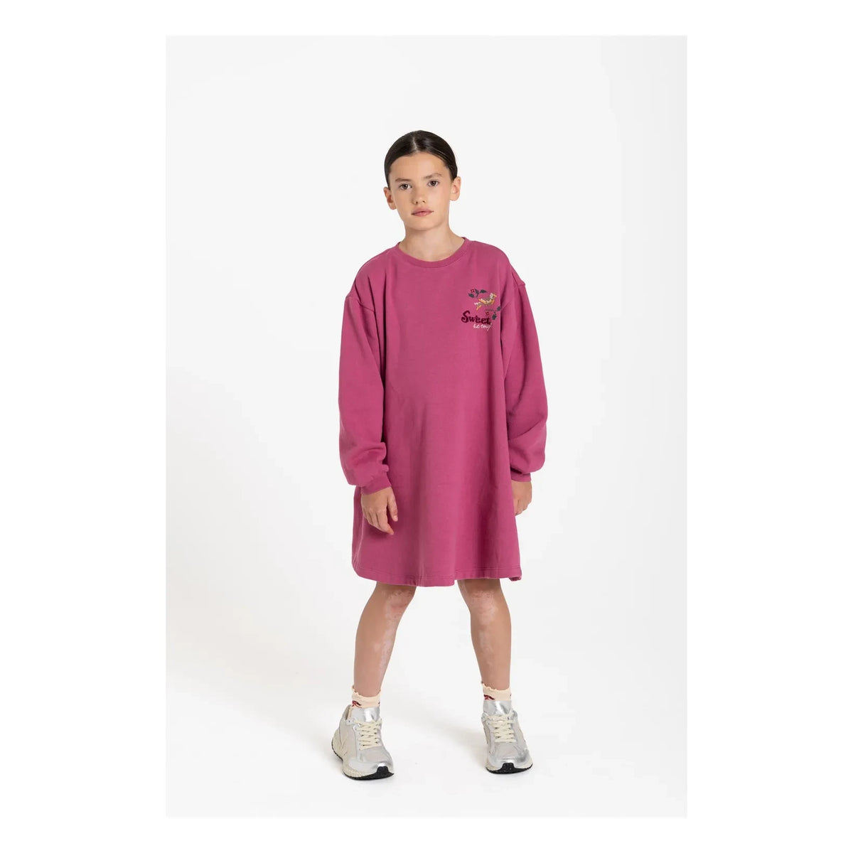 Hundred Pieces - Briona Birds Dress | Dusty Pink