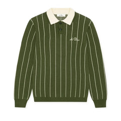 Les Deux - Les Deux Striped Signature Polo Shirt | Khaki