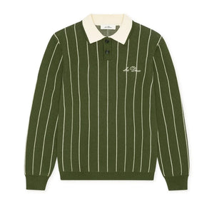 Les Deux - Les Deux Striped Signature Polo Shirt | Khaki