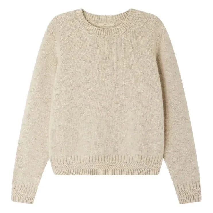 Sessùn - Suede Wool Sweater | Beige