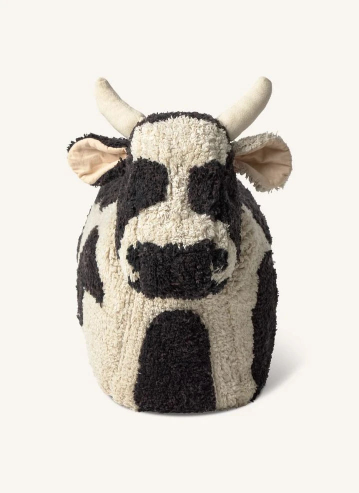 Lorena Canals - Lola Cow Pouf Seat | Ecru
