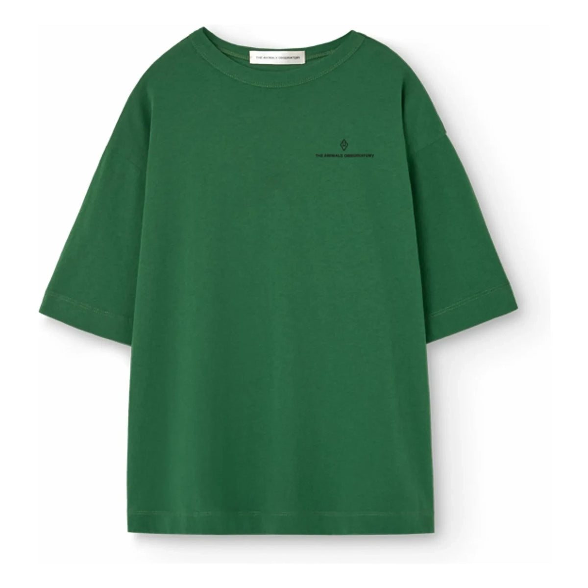 The Animals Observatory - Collie Smile T-Shirt Organic Cotton | Chrome Green