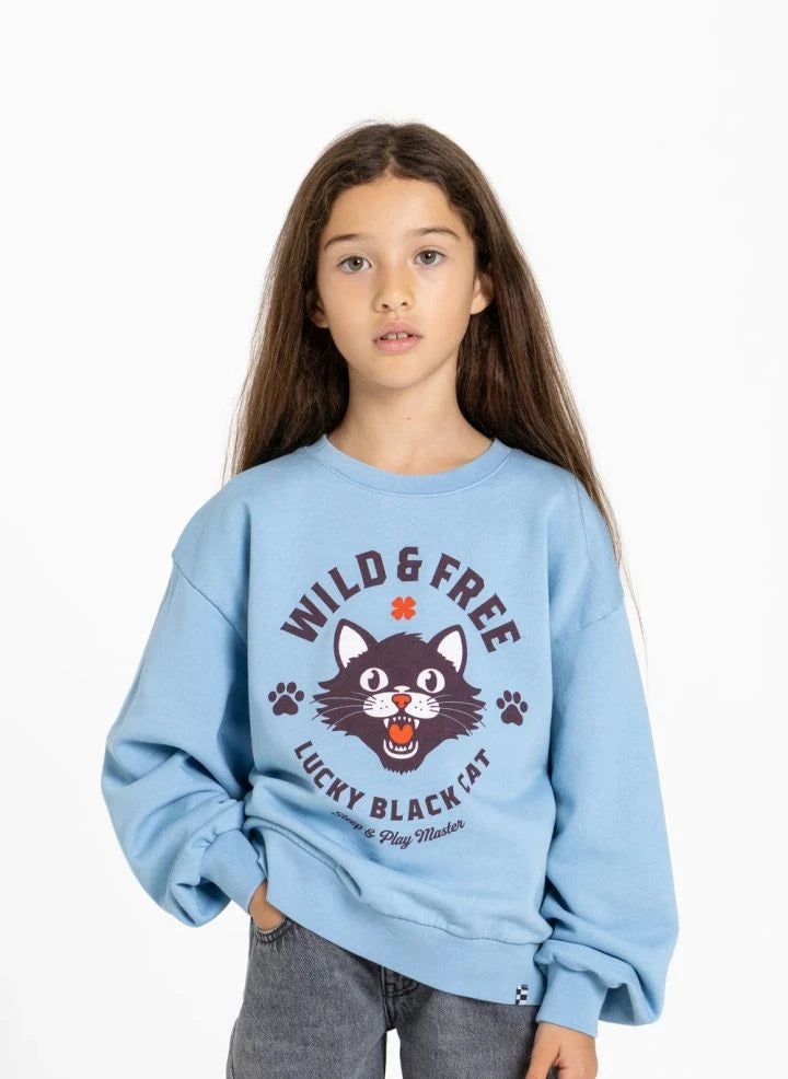Finger in the nose - Alma Sweatshirt | Light Blue