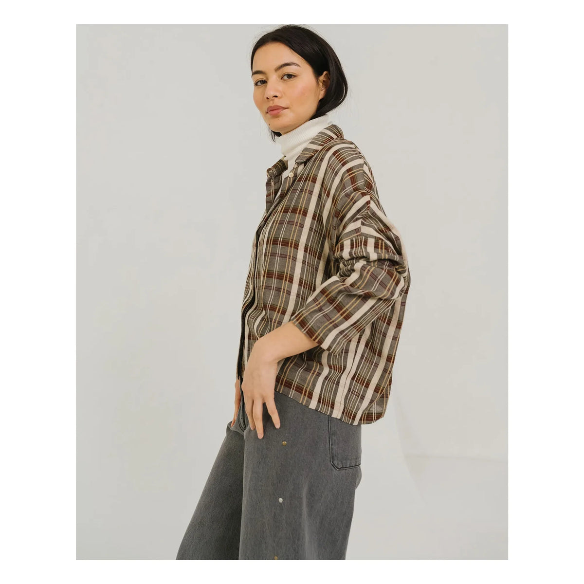 Tinsels - Wood Sevilla check shirt | Brown