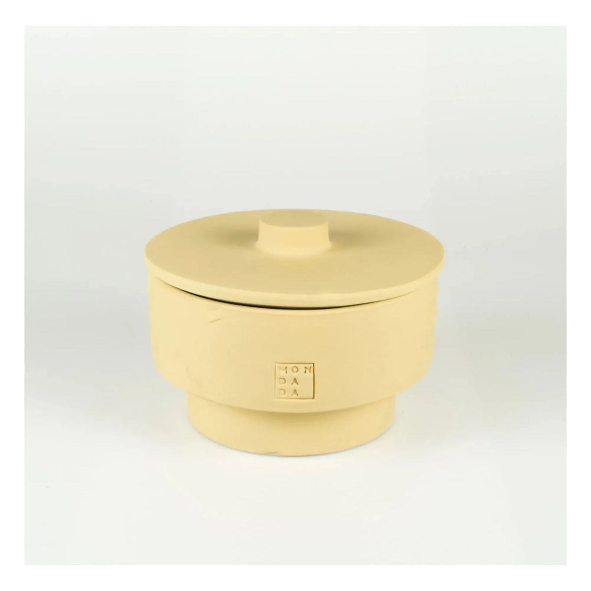Mon Dada - June Sahara Double Outdoor Candle with Lid, Neutral Scent | Pale Yellow