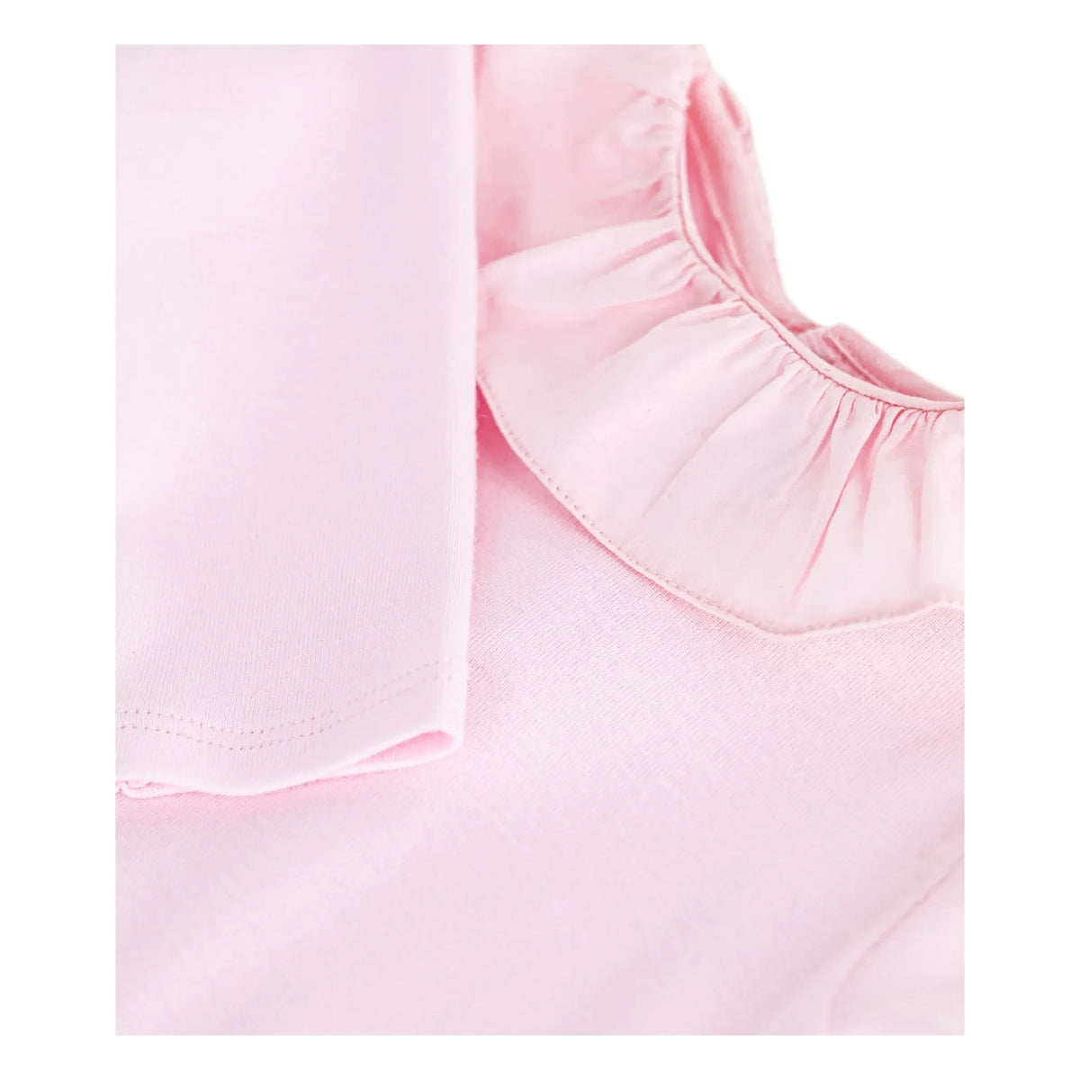 Petit Bateau - Uni-collar body Organic cotton | Pale Pink