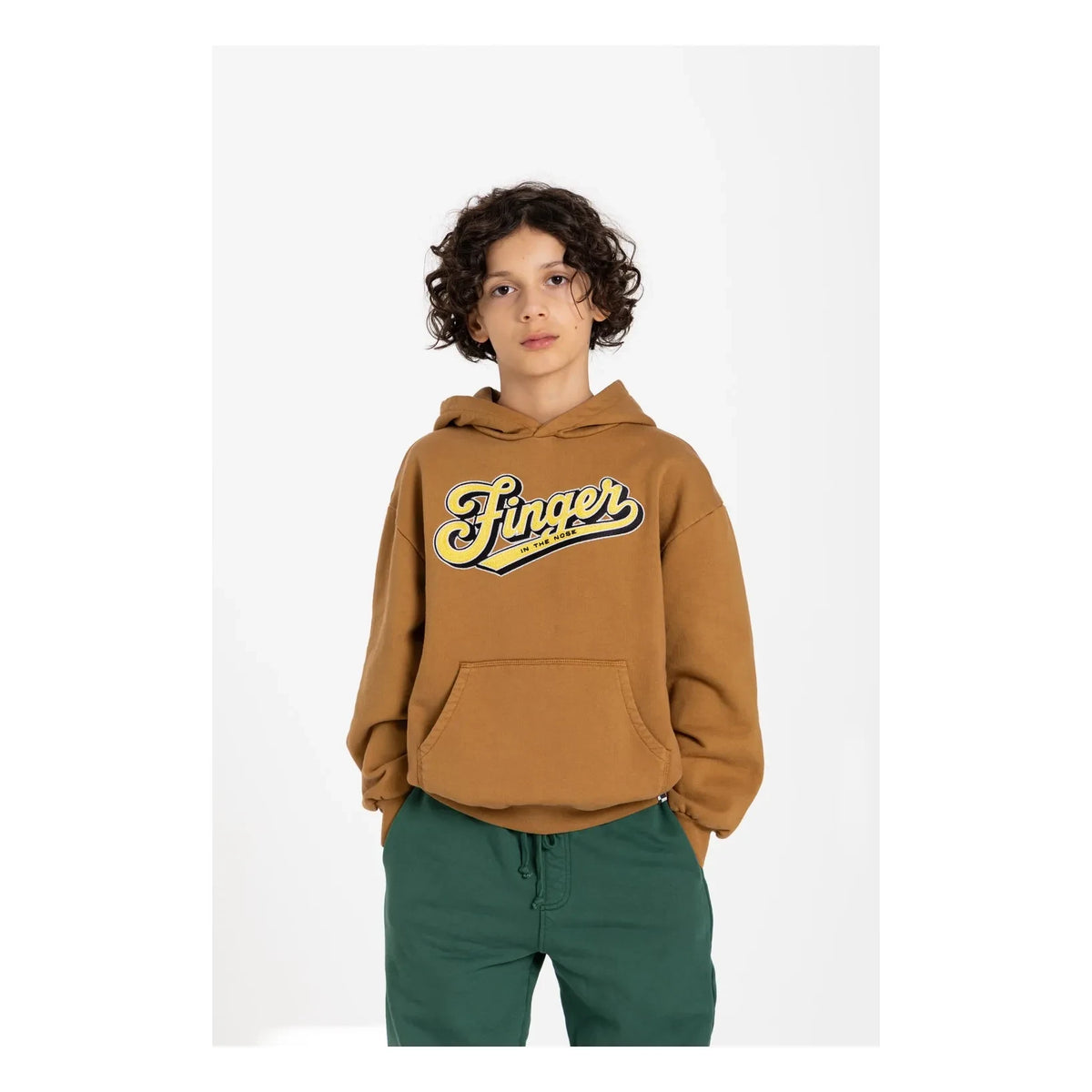 Finger in the nose - Hope Organic Cotton Sweatshirt | Frosty Brown
