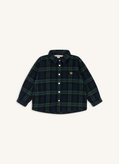 Konges Sløjd - Organic Cotton Flannel Checked Shirt | Green